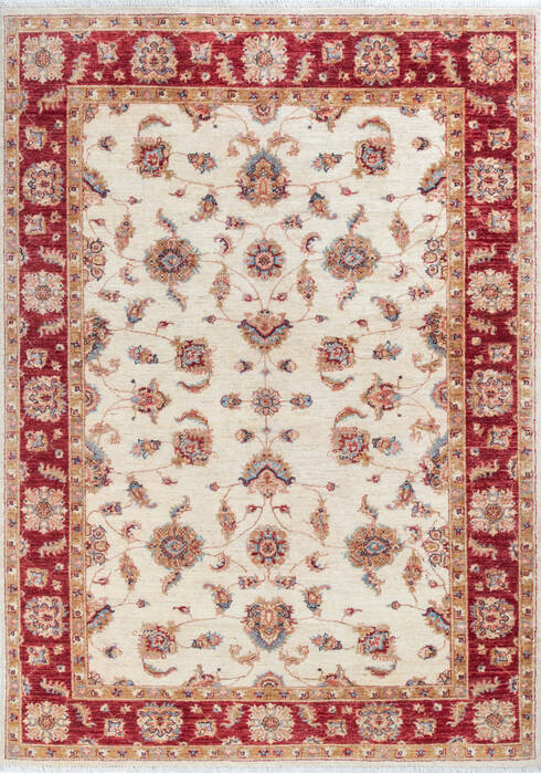 Chobi Beige Hand Knotted 57 X 79 Area Rug 700-147281 Image 0
