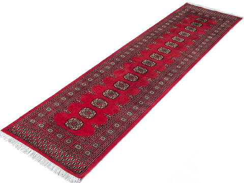 Bokhara Red Runner Hand Knotted 27 X 103 Area Rug 700-147282 Image 2