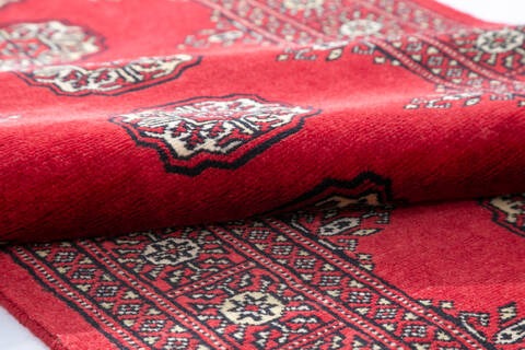 Bokhara Red Runner Hand Knotted 27 X 103 Area Rug 700-147282 Image 5