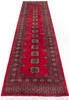 Bokhara Red Runner Hand Knotted 27 X 103 Area Rug 700-147282 Thumb 1