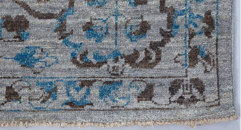 Chobi Grey Hand Knotted 94 X 1111 Area Rug 700-147283 Image 3