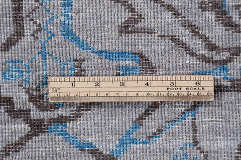 Chobi Grey Hand Knotted 94 X 1111 Area Rug 700-147283 Image 7