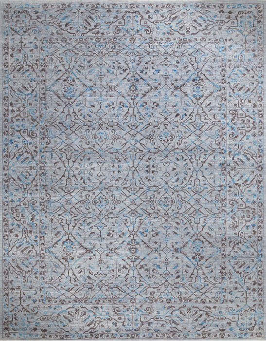 Chobi Grey Hand Knotted 94 X 1111 Area Rug 700-147283 Image 0