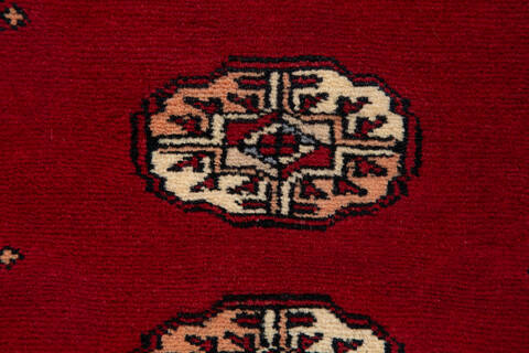 Bokhara Red Runner Hand Knotted 29 X 161 Area Rug 700-147284 Image 3