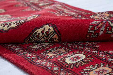 Bokhara Red Runner Hand Knotted 29 X 161 Area Rug 700-147284 Image 5