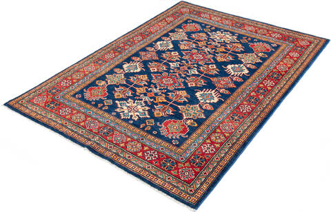 Kazak Blue Hand Knotted 56 X 710 Area Rug 700-147286 Image 2