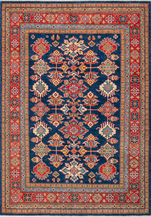 Kazak Blue Hand Knotted 56 X 710 Area Rug 700-147286 Image 0