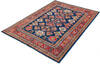 Kazak Blue Hand Knotted 56 X 710  Area Rug 700-147286 Thumb 2