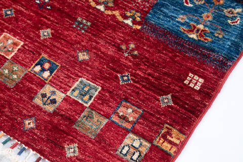 Chobi Red Hand Knotted 57 X 82 Area Rug 700-147288 Image 3