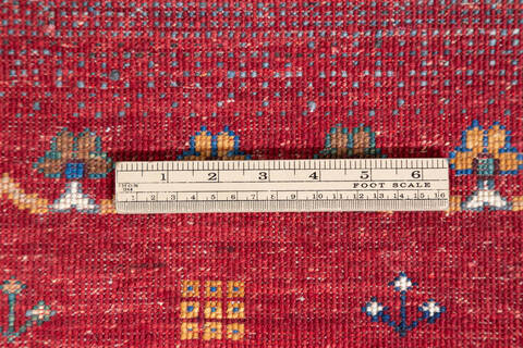 Chobi Red Hand Knotted 57 X 82 Area Rug 700-147288 Image 5
