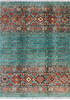 Chobi Green Hand Knotted 50 X 610  Area Rug 700-147289 Thumb 0