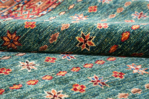 Chobi Green Hand Knotted 40 X 62 Area Rug 700-147290 Image 5