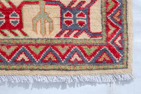 Kazak Red Hand Knotted 39 X 58 Area Rug 700-147293 Image 3