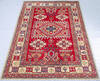 Kazak Red Hand Knotted 39 X 58 Area Rug 700-147293 Thumb 1