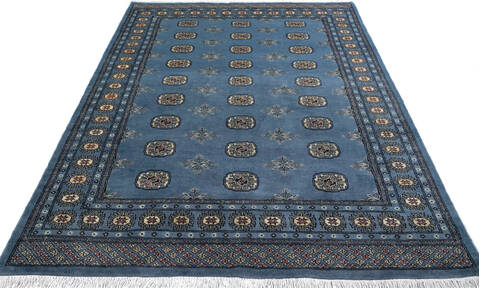 Bokhara Blue Hand Knotted 58 X 710 Area Rug 700-147296 Image 1