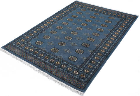 Bokhara Blue Hand Knotted 58 X 710 Area Rug 700-147296 Image 2