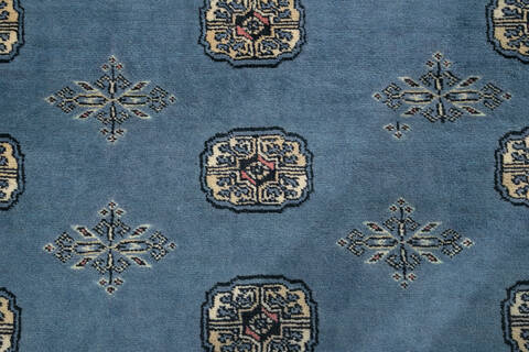 Bokhara Blue Hand Knotted 58 X 710 Area Rug 700-147296 Image 5