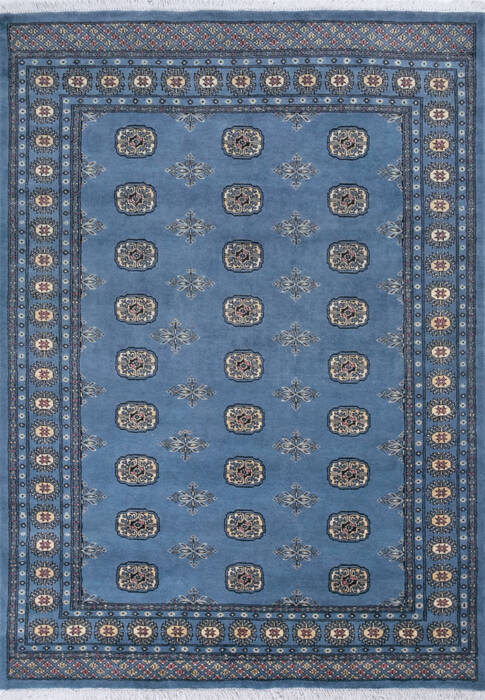 Bokhara Blue Hand Knotted 58 X 710 Area Rug 700-147296 Image 0