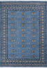 Bokhara Blue Hand Knotted 58 X 710  Area Rug 700-147296 Thumb 0