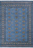 Bokhara Blue Hand Knotted 58 X 710 Area Rug 700-147296 Thumb 0
