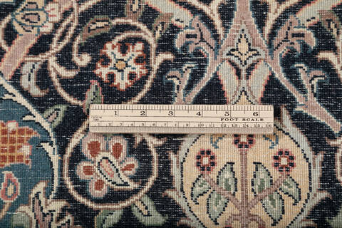 Pak-Persian Black Hand Knotted 90 X 120 Area Rug 700-147298 Image 9