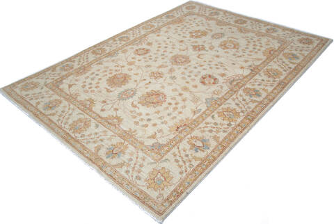 Chobi Beige Hand Knotted 57 X 710 Area Rug 700-147299 Image 2