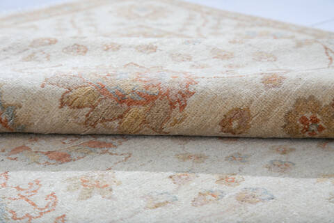 Chobi Beige Hand Knotted 57 X 710 Area Rug 700-147299 Image 6