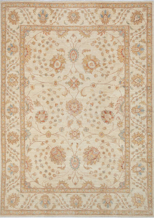 Chobi Beige Hand Knotted 57 X 710 Area Rug 700-147299 Image 0