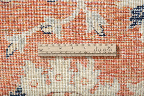 Chobi Orange Hand Knotted 51 X 71 Area Rug 700-147300 Image 6