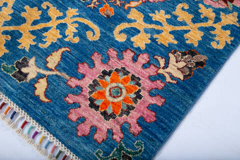 Chobi Black Hand Knotted 57 X 76 Area Rug 700-147301 Image 5