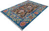 Chobi Black Hand Knotted 57 X 76 Area Rug 700-147301 Thumb 2