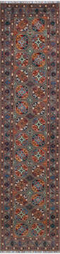 Afghan Chobi Brown Runner 10 to 12 ft Wool Carpet 147302
