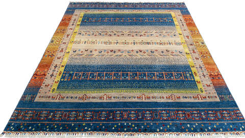 Chobi Multicolor Hand Knotted 710 X 99 Area Rug 700-147305 Image 1