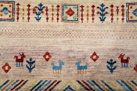 Chobi Multicolor Hand Knotted 710 X 99 Area Rug 700-147305 Image 4