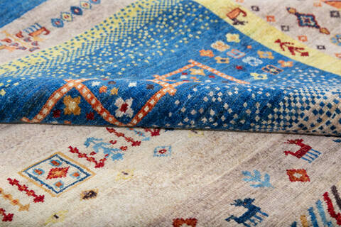 Chobi Multicolor Hand Knotted 710 X 99 Area Rug 700-147305 Image 6