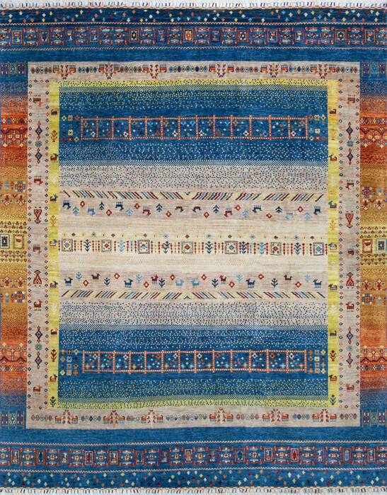 Chobi Multicolor Hand Knotted 710 X 99 Area Rug 700-147305 Image 0