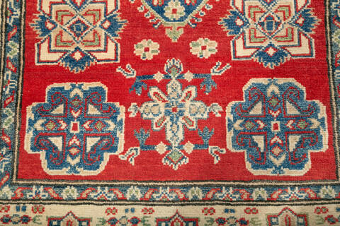 Kazak Red Hand Knotted 36 X 51 Area Rug 700-147307 Image 4