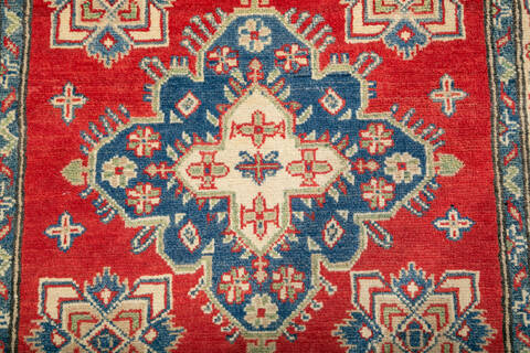 Kazak Red Hand Knotted 36 X 51 Area Rug 700-147307 Image 5