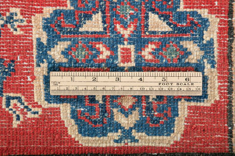 Kazak Red Hand Knotted 36 X 51 Area Rug 700-147307 Image 7