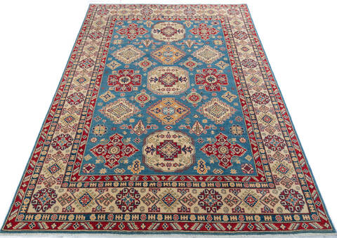 Kazak Blue Hand Knotted 66 X 911 Area Rug 700-147308 Image 1
