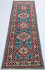 Kazak Blue Runner Hand Knotted 19 X 60  Area Rug 700-147309 Thumb 1