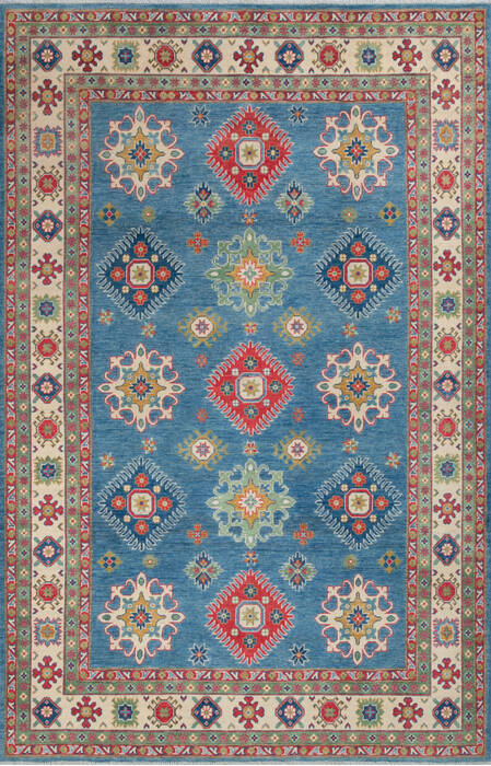 Kazak Blue Hand Knotted 67 X 102 Area Rug 700-147310 Image 0