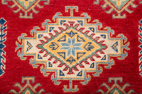 Kazak Red Hand Knotted 33 X 411 Area Rug 700-147311 Image 5
