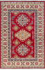 Kazak Red Hand Knotted 33 X 411 Area Rug 700-147311 Thumb 0