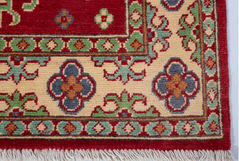 Kazak Red Hand Knotted 33 X 411 Area Rug 700-147313 Image 3
