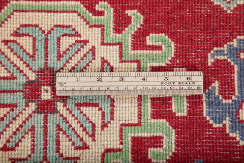 Kazak Red Hand Knotted 33 X 411 Area Rug 700-147313 Image 7