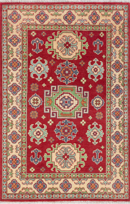 Kazak Red Hand Knotted 33 X 411 Area Rug 700-147313 Image 0