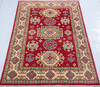 Kazak Red Hand Knotted 33 X 411  Area Rug 700-147313 Thumb 1