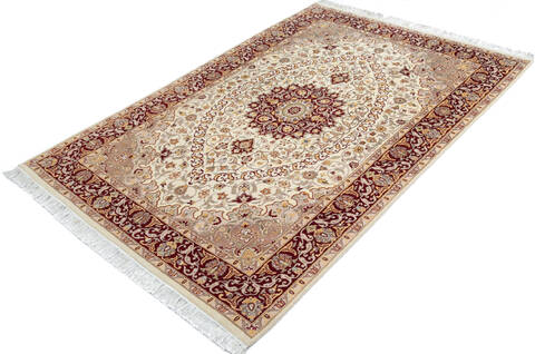 Pak-Persian Beige Hand Knotted 57 X 84 Area Rug 700-147317 Image 2