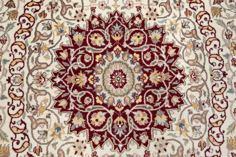Pak-Persian Beige Hand Knotted 57 X 84 Area Rug 700-147317 Image 4